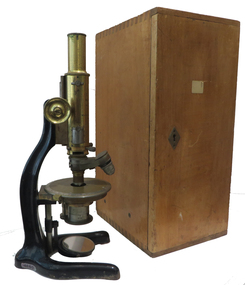 Instrument - Scientific Instrument, Boxed Petrographic Microscope, c1912