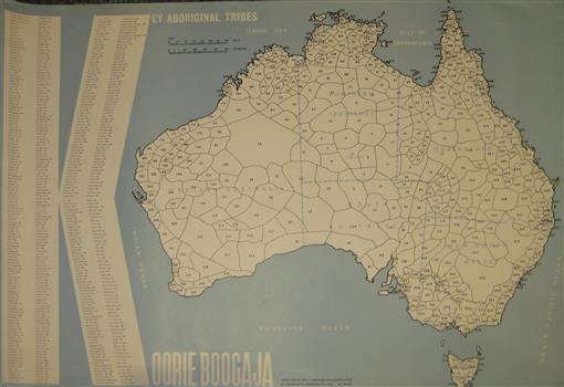  Key Aboriginal Tribes shown in a map of Australia