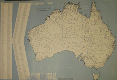  Key Aboriginal Tribes shown in a map of Australia