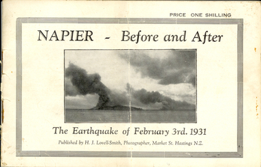 Booklet, Nelson Stedman, Napier Before and After the Earthquake of February 3rd 1931, c1931