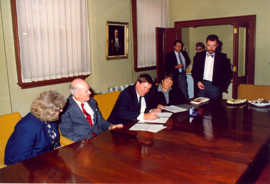 Photographs - Colour, Hillman Award Agreement and Presentation, 1991
