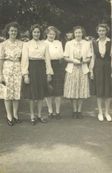 Five young women