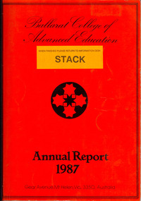 Book, Ballarat College of Advanced Education Annual Report, 1987