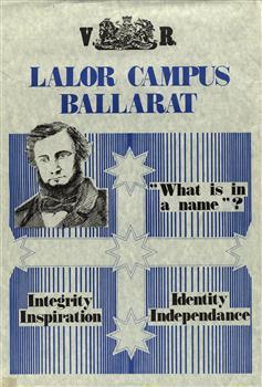Poster featuring the Southern Cross and Peter Lalor