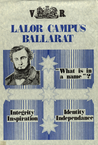 Poster featuring the Southern Cross and Peter Lalor