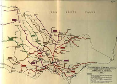 Book, Standardization of Australia's Railway Gauges, 1945, 1945