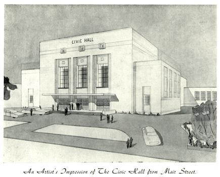 Drawing of the Civic Hall
