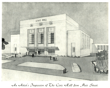 Drawing of the Civic Hall