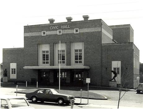 Cream brick hall