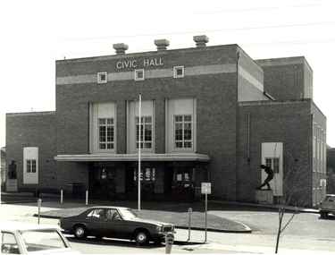 Cream brick hall