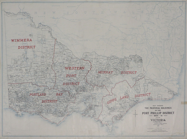 Plan, Map Showing the Pastoral Holdings of the Port Phillip District 1835-1851 Now Victoria, 1932, 1932