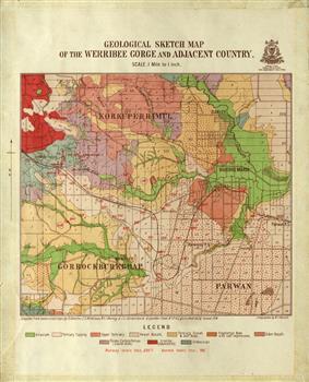 Colour map showing the Bacchus Marsh area