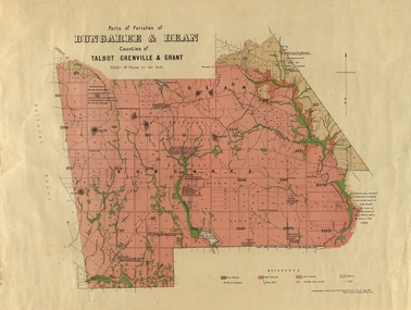 Plan, Bungaree and Dean Parish and Geological Plan, 1890, 07/1890