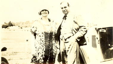 Black and white photograph, Frank Wright and Laura Ritchie, 1920's