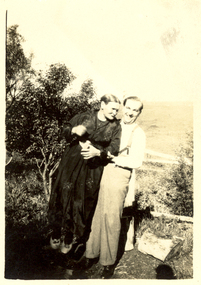Photograph - Black and White, Scott's, Sarah and Alex? Wright (at Sewell's?), circa 1930