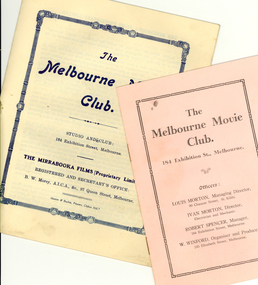 Booklets, Melbourne Movie Club