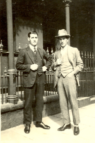 Photograph - Black and White, Alex Wright, Frank and E.N. Wright in Sydney, 1923, 1923