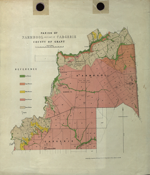 Coloured geological plan