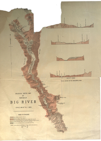Plan, Geological Sketch Map of Portion of Big River