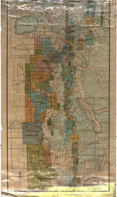 Map, Ballarat and Sebastapol Gold Mines, Late 19th Century