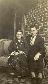 Photograph - Black and White, Frank and Sarah Wright, Late 1920's