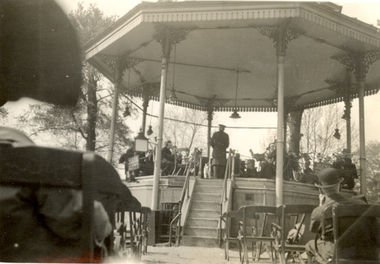 Photograph - Black and White, St Hilda's Band at Hyde Park, London, May 1934, May 1934