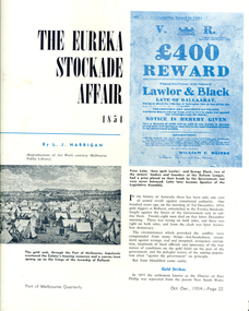 Document - Newsclip, The Eureka Stockade Affair, 12/1954
