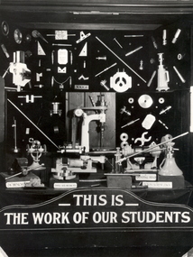 Photograph - Black and White, Ballarat School of Mines Student Display, 1937