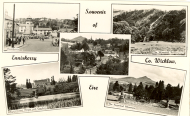 Postcards - black and white, Souvenir of Enniskerry, County Wicklow, Eire