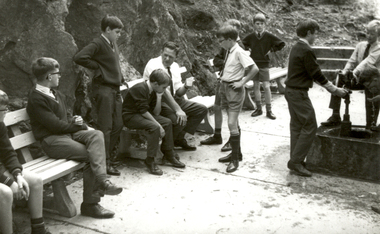 Photograph - Black and White, Ballarat Junior Technical School Excursion to Hepburn Springs, c1965