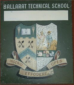Painting - Coat of Arms, Ballarat School of Mines Coat of Arms, c1969