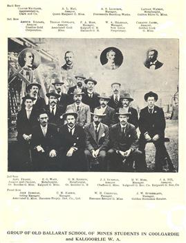 A group of mine managers who were also alumni of the Ballarat School of Mines