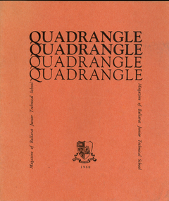 Magazine, J.A. Hoskin & Son, Quadrangle: Magazine of the Junior Technical School  Ballarat, 1960, 1960
