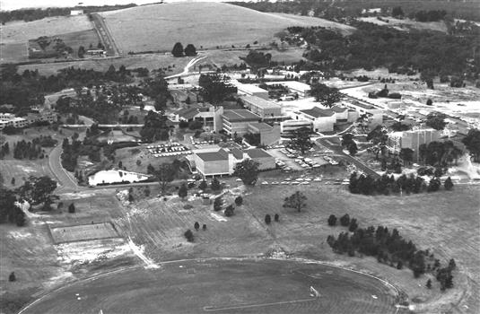 Aerial photograph of Mt Helen Campus