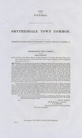 Document, Smythesdale Town Common, 1861