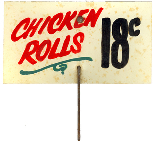 Price Ticket, Price Ticket by signwriter Keith Rash