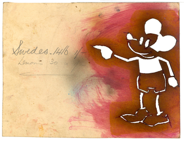 Stencil, Mickey Mouse Stencil used for Signwriting by Keith Rash