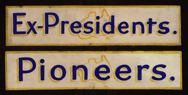 Sign, Sign for Pioneers and Ex-presidents