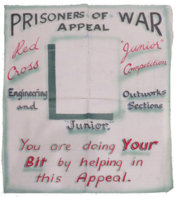 Sign, Prisoner of War Appeal Sign by Keith Rash, c1943
