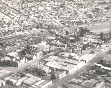 Photograph - Photograph - Black and White, Aerial View of Federation University SMB Campus, c1967