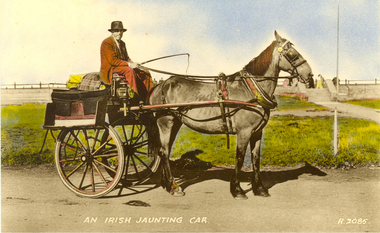 Postcard - colour, An Irish Jaunting Car