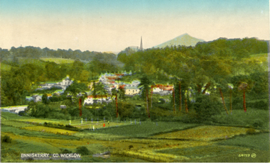 Postcard - colour, Enniskerry, County Wicklow, Ireland