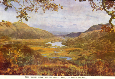 Postcard - colour, The "Ladies" View of Killarney Lakes, County Kerry, Ireland