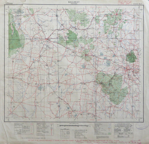 Map, Ballarat, Victoria, 1942