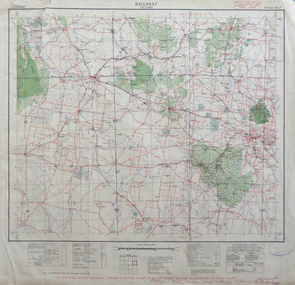 Map, Ballarat, Victoria, 1942, 1942