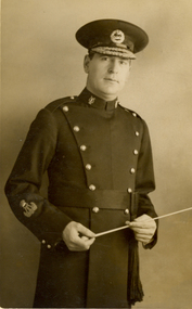 Photograph - Sepia, Frank Wright, Conductor of St Hilda's Band, London, 16/3/1934
