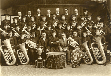 Photograph - Photograph - black and white, Ballarat City Brass Band