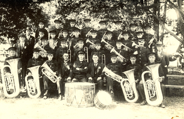 Photograph - black and white, City of Ballarat Band, 1923?