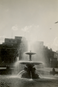 Photograph - black and white, Frank Wright, Frank Wright at Trafalgar Square, London, 1933, October 1933