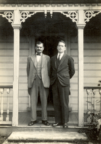 Photograph - Black and White, Frank Wright  (right), 1950s?